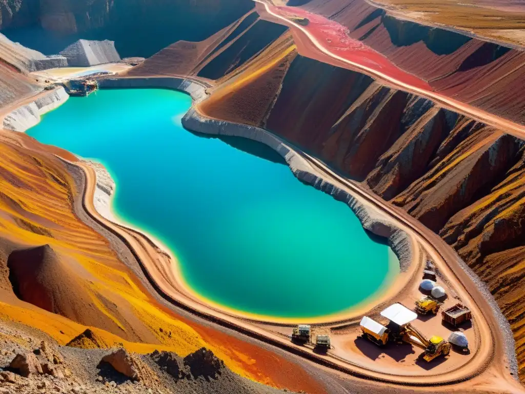 Avanzada tecnología AI en minería de gemas, fusionando lo natural con lo artificial