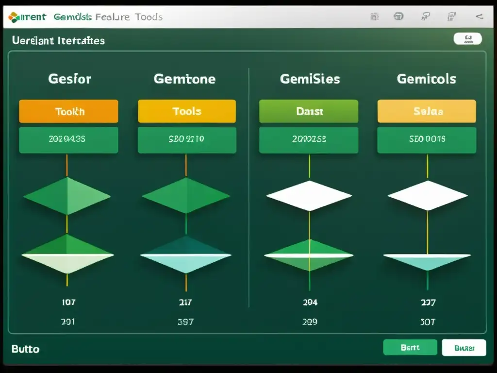 Comparativa software gemología especializado: Detalles de las interfaces de GemIdent y GemTools, destacando herramientas de identificación y visualización de datos