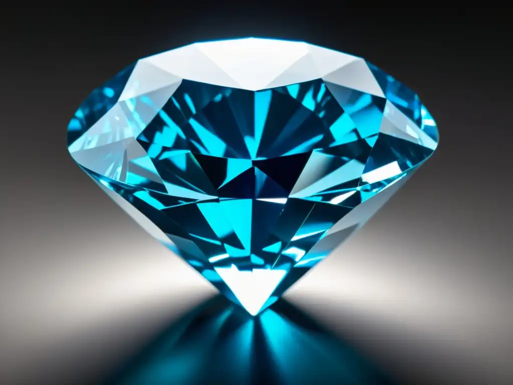 Una deslumbrante joya, un raro diamante azul en alta resolución