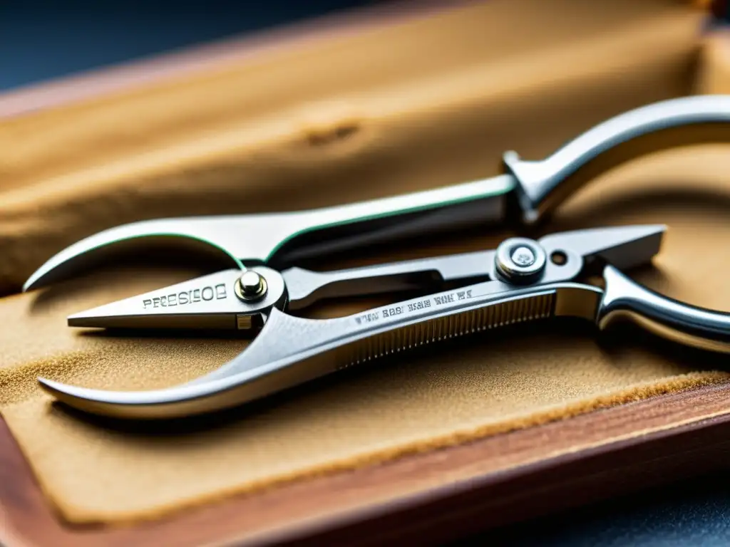 Detallada imagen de los mejores alicates de joyería: precisos, duraderos y de exquisita artesanía, moldeando con precisión un fino alambre de metal