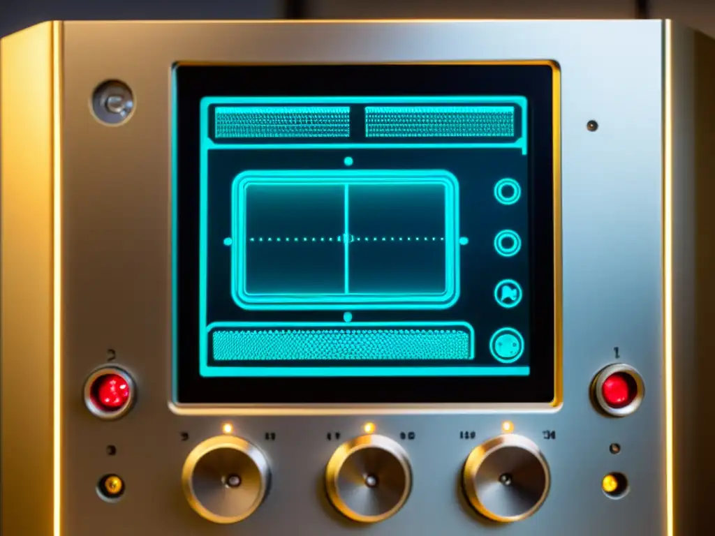 Detalles intrincados de un detector de metales de alta tecnología