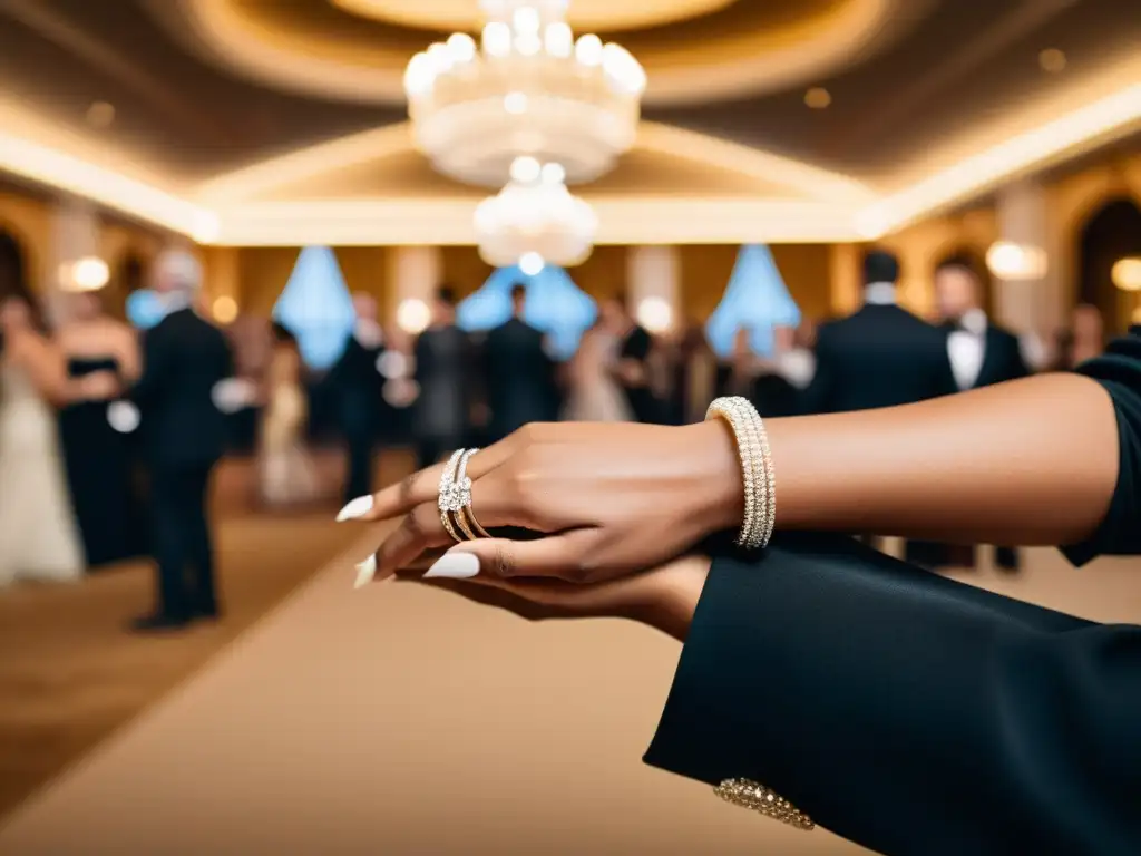 Una elegante fiesta en una lujosa sala de baile