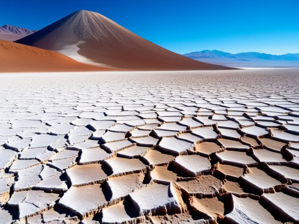 Exploradores examinan yacimientos de nitratos en el Desierto de Atacama, destacando su belleza desértica y recursos únicos