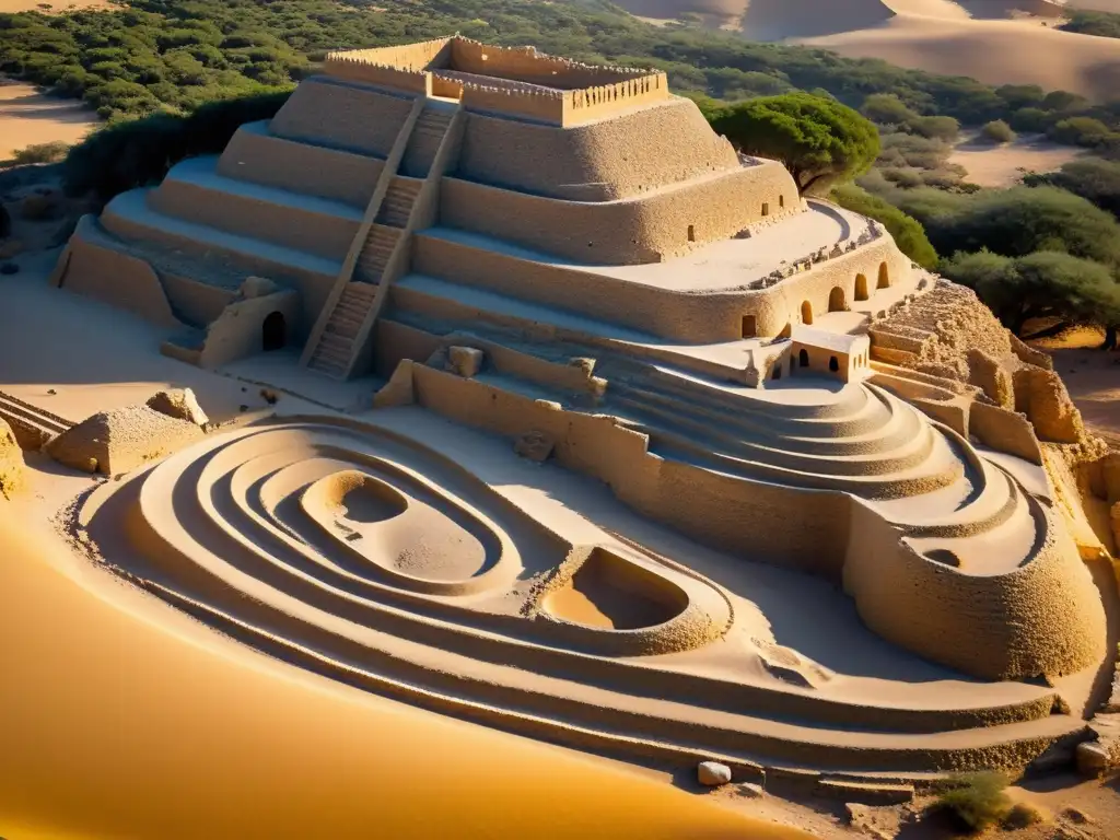 Imagen del Yacimiento de Perlas de Bahrein, revelando su historia y belleza atemporal bajo la luz dorada del sol