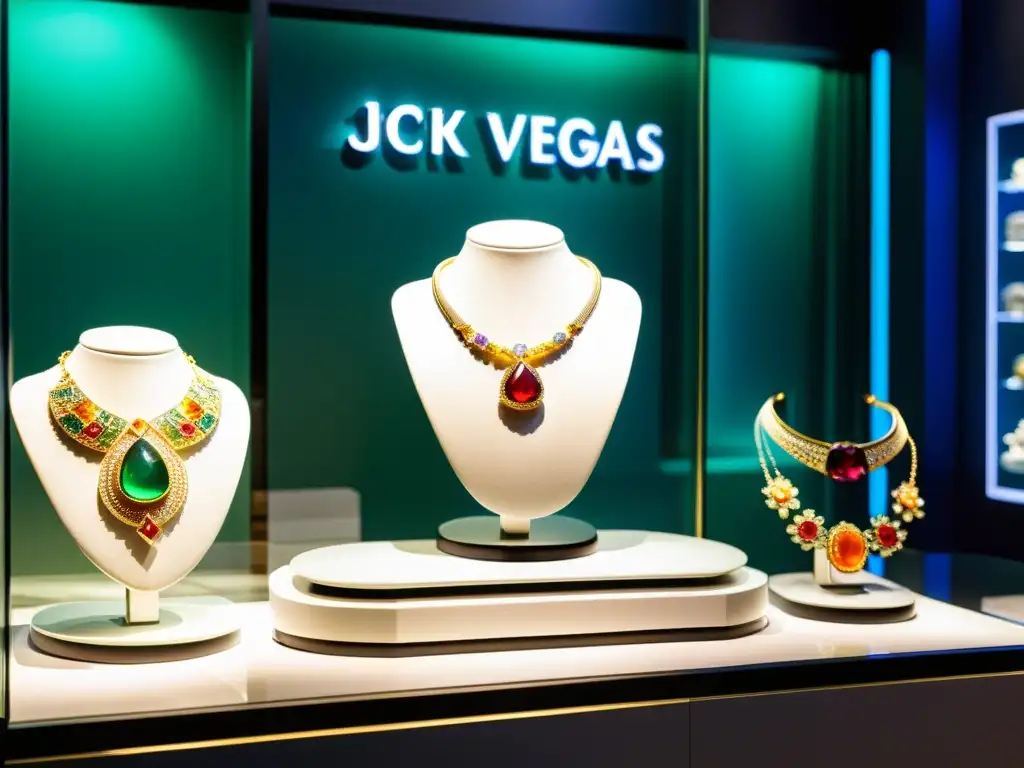 Una impresionante exhibición de joyería y gemas en la prestigiosa exposición de JCK Las Vegas, deslumbrante y lujosa