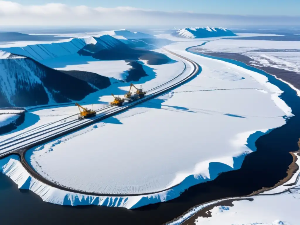 Impresionante mina de diamantes Almazy Anabara en la gélida Siberia, entre la naturaleza salvaje y la extracción de gemas