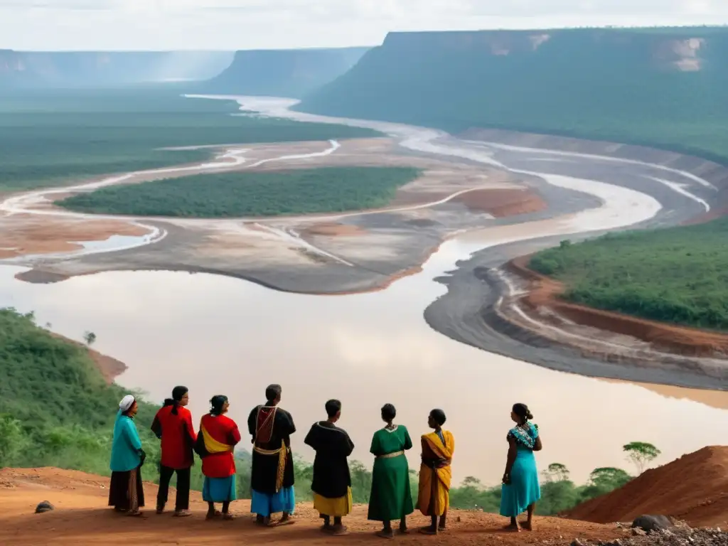 Indígenas observan impacto social y económico de la minería ilegal en paisaje devastado