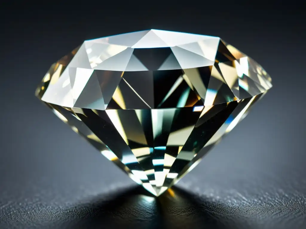 Inversión en diamantes en bruto: Imagen ultradetallada de un diamante crudo con luz natural, resaltando su belleza cruda y potencial único