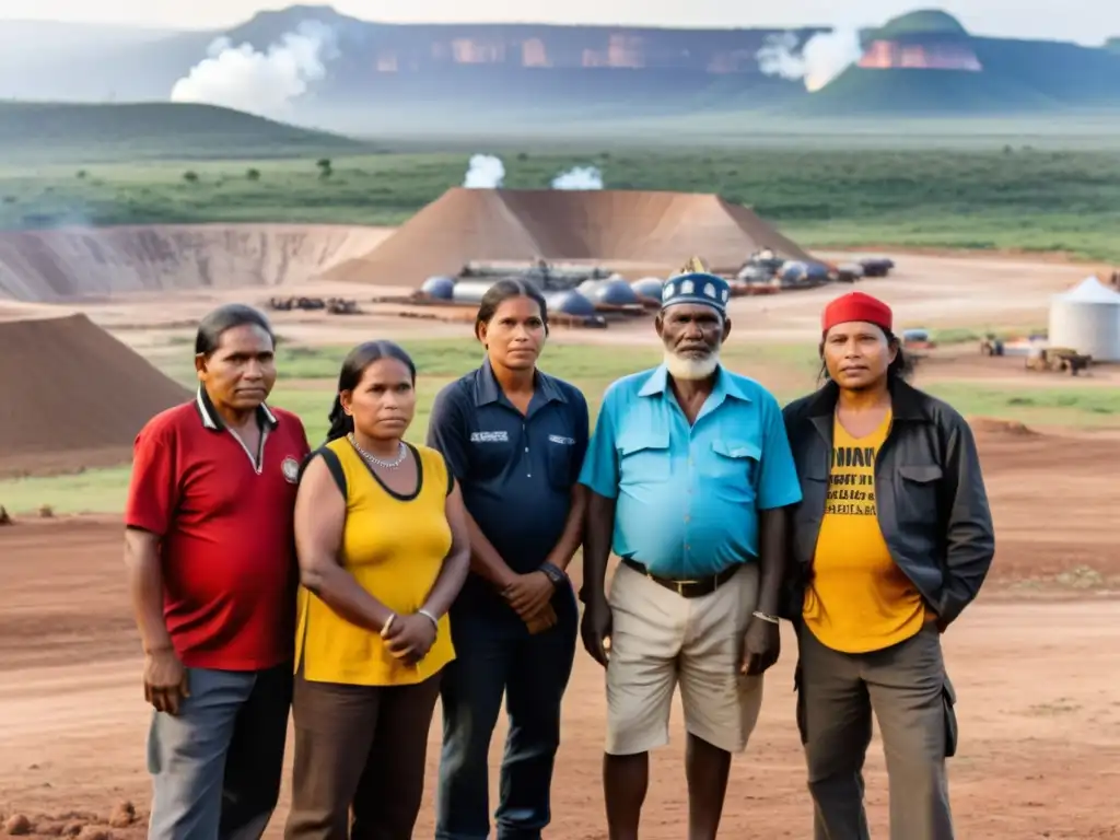 Miembros de comunidad indígena frente a minería, expresan preocupación y determinación