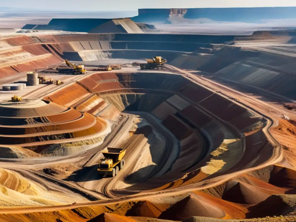 Una mina a cielo abierto muestra el impacto migratorio de la minería en un paisaje de contrastes entre lo industrial y lo natural