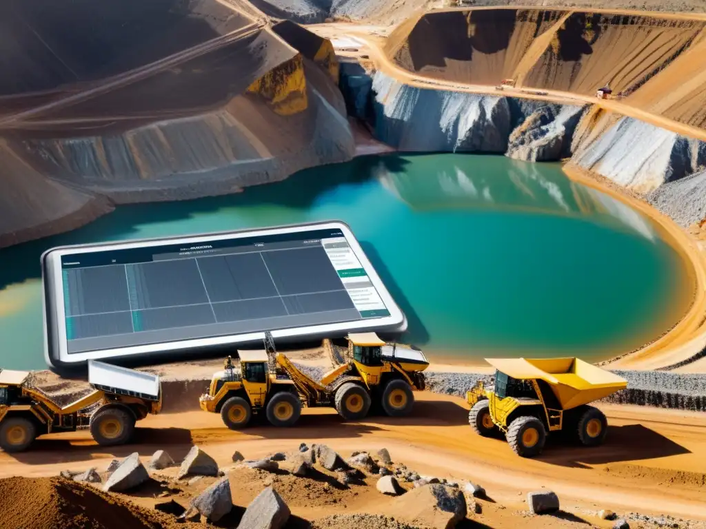 Operación minera con tecnología blockchain para transparencia y trazabilidad en la minería