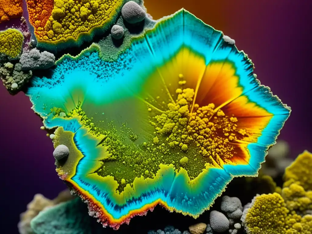 Un mineral experimenta una transformación de color debido a reacciones termoquímicas