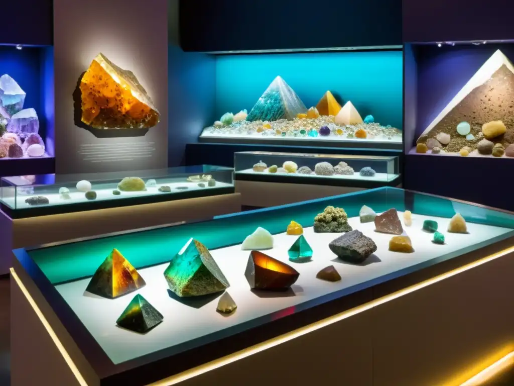 Exposición de minerales vibrantes en museo de conservación, destaca belleza natural y conciencia ambiental