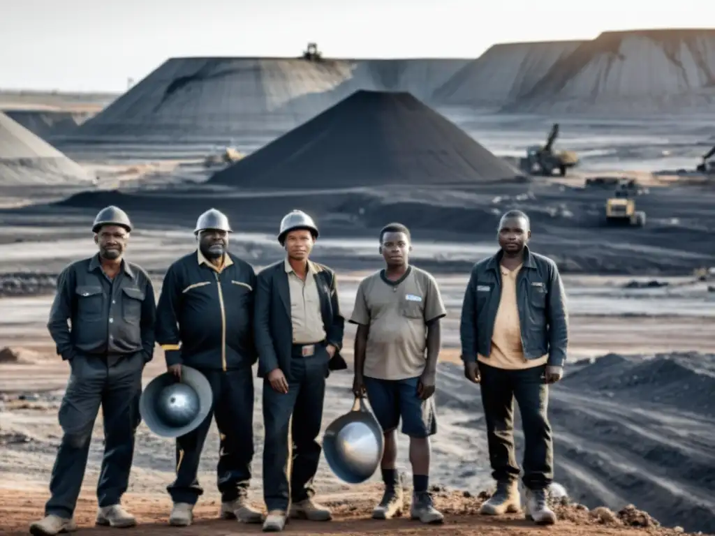 Un retrato en blanco y negro de una comunidad afectada por la extracción de minerales