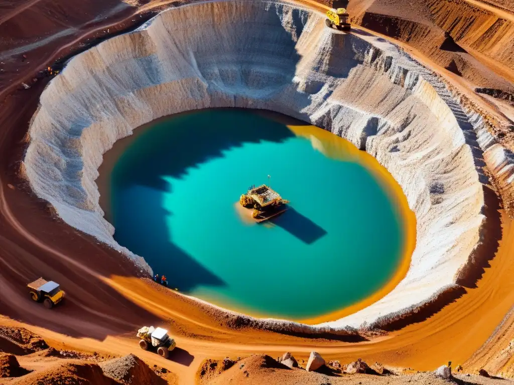 Trabajadores supervisan la extracción de gemas con tecnología de IA, promoviendo ética en la minería