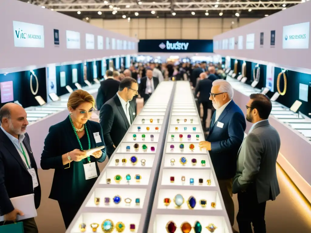 Vibrante feria de joyería en Vicenza, Italia, muestra el impacto económico y la elegancia de la industria de las gemas y la joyería